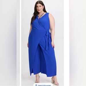 Laura cropped wrap jumpsuit